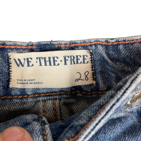 Free People We The Free Good Luck Mid-Rise Barrel Jeans Size 28 - Picture 6 of 10